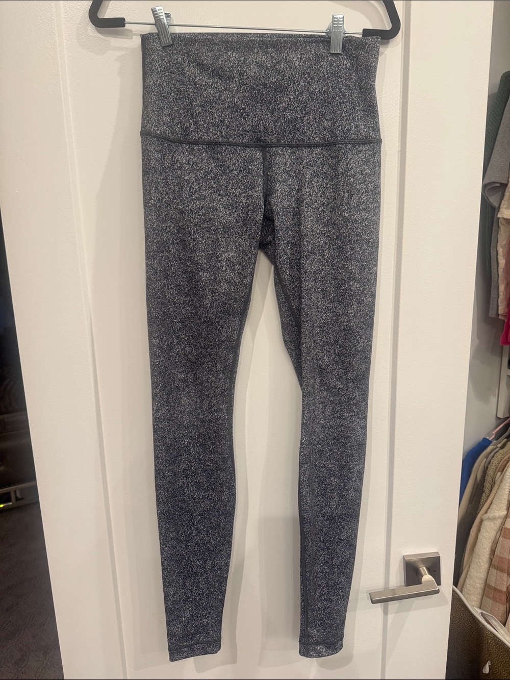 Lulu Lemon heathered Black High-Waist Leggings